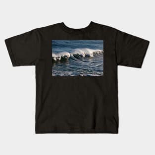 White horses and spray Kids T-Shirt